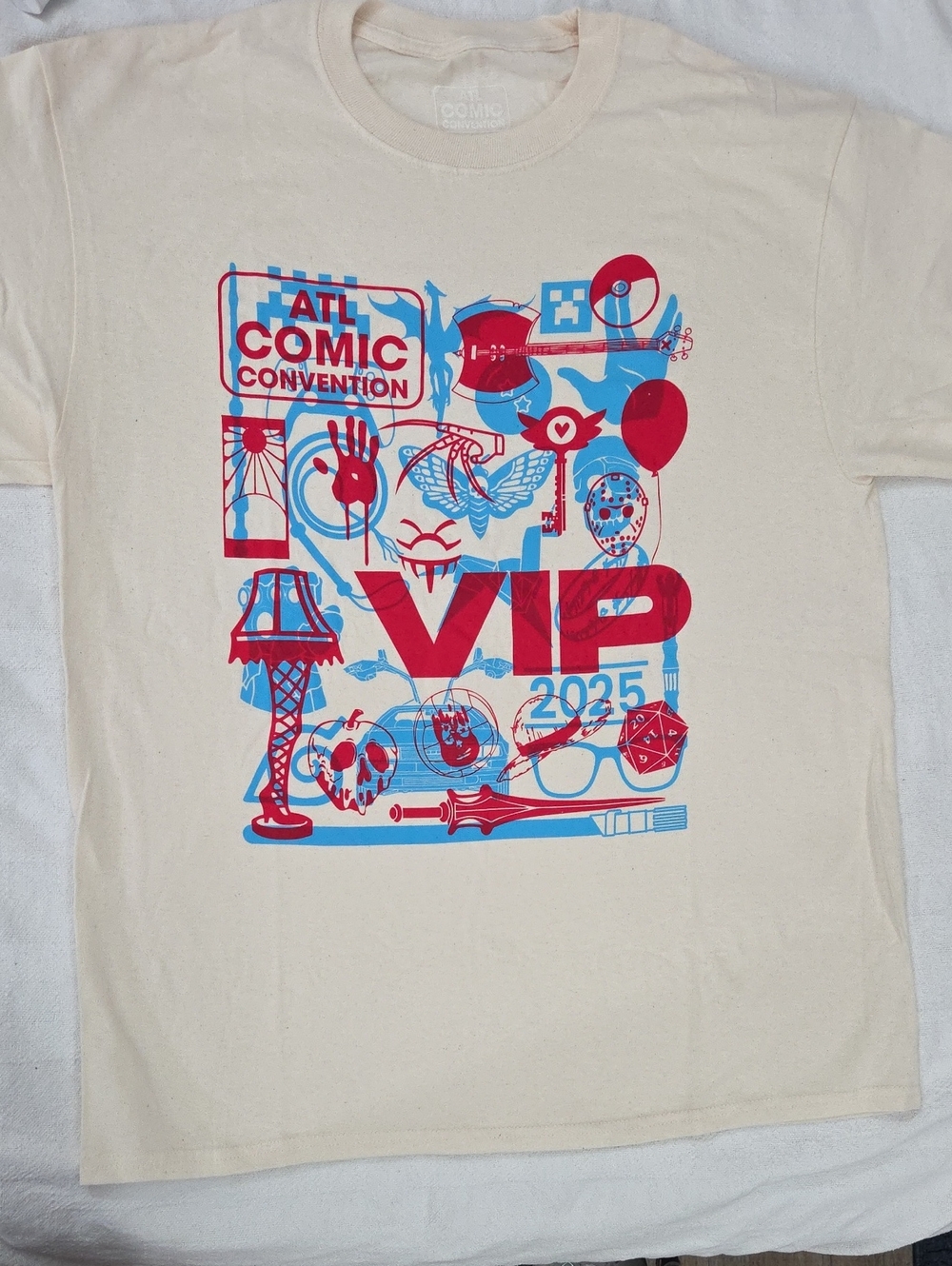 Atlanta 2025 Comic Convention VIP Graphic T-Shirt Large 😎2for$20